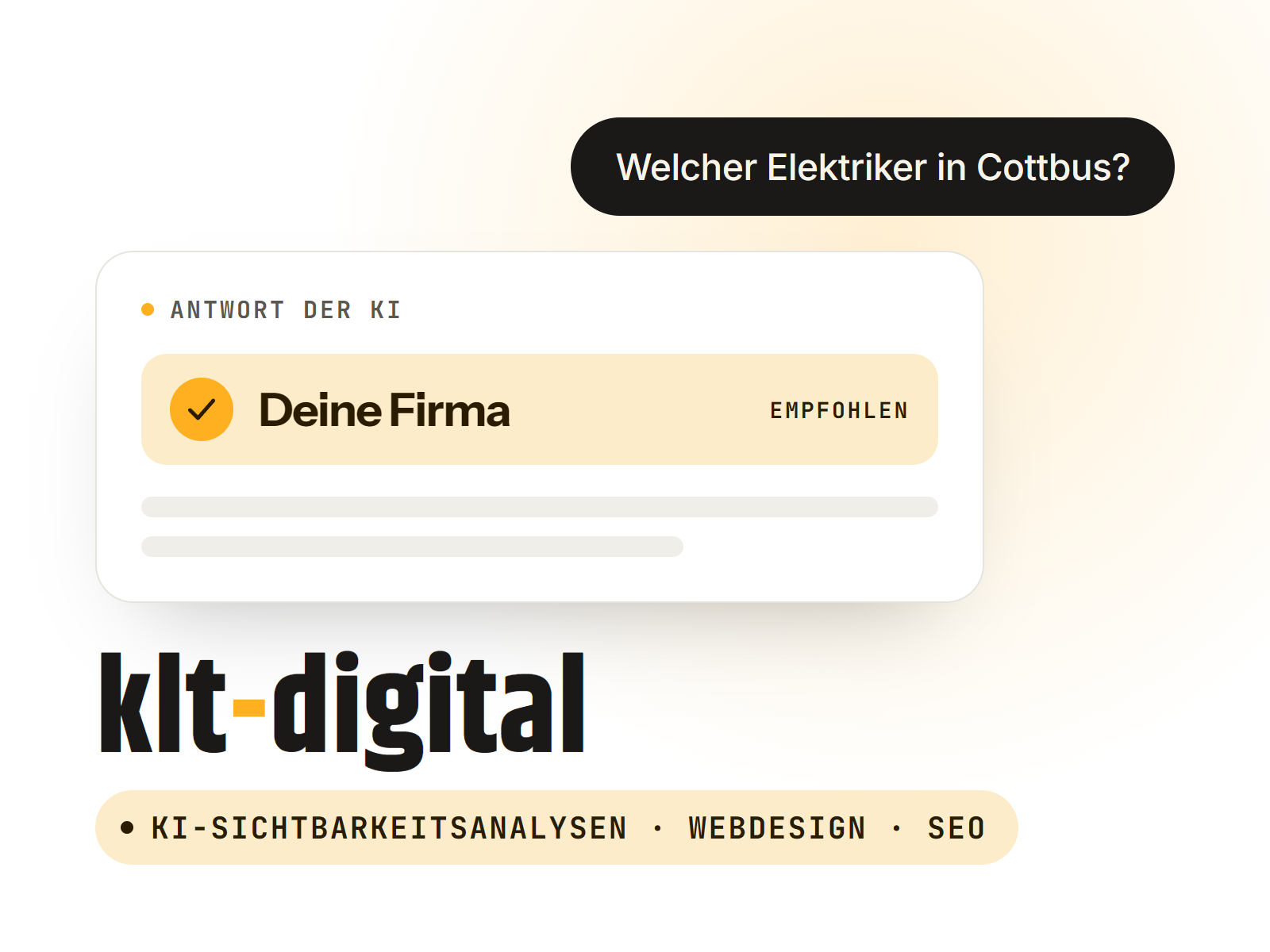 KLT-Digital – KI-Sichtbarkeitsanalysen, Webdesign und SEO