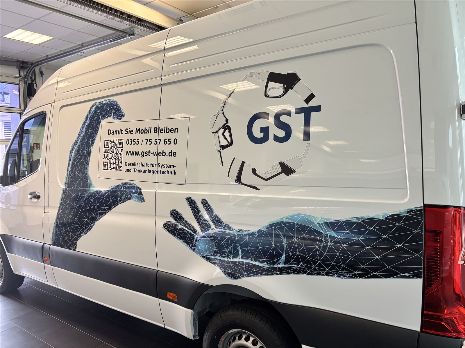 GST – Transporter-Beschriftung