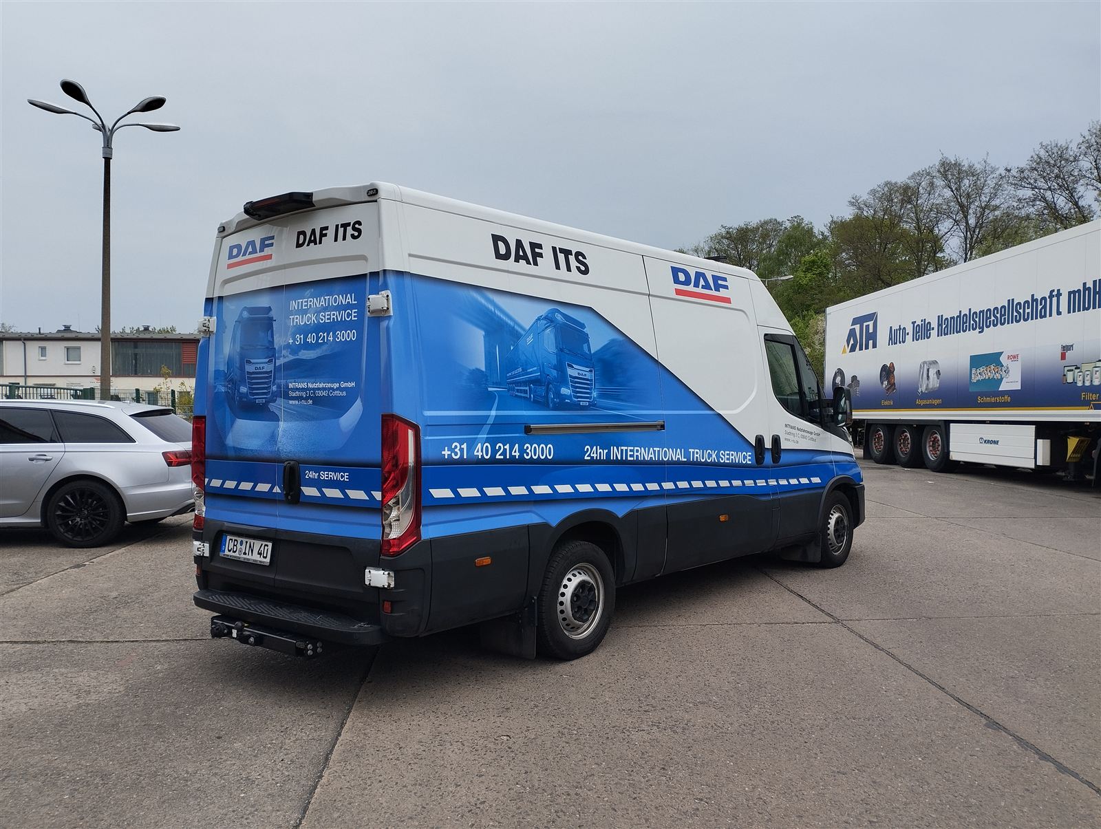 Intrans – Werkstattwagen-Beschriftung