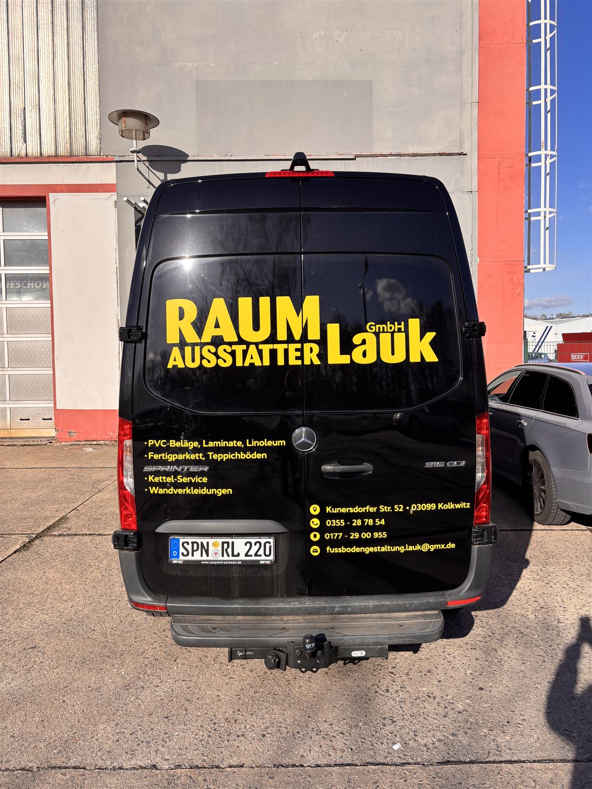 Raumausstatter Lauk – Transporter-Beschriftung, Bild 3