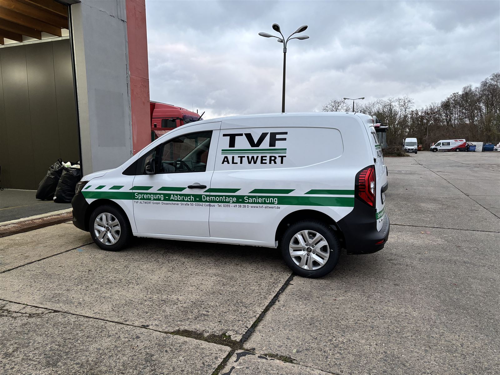 TVF Altwert – Transporter-Beschriftung